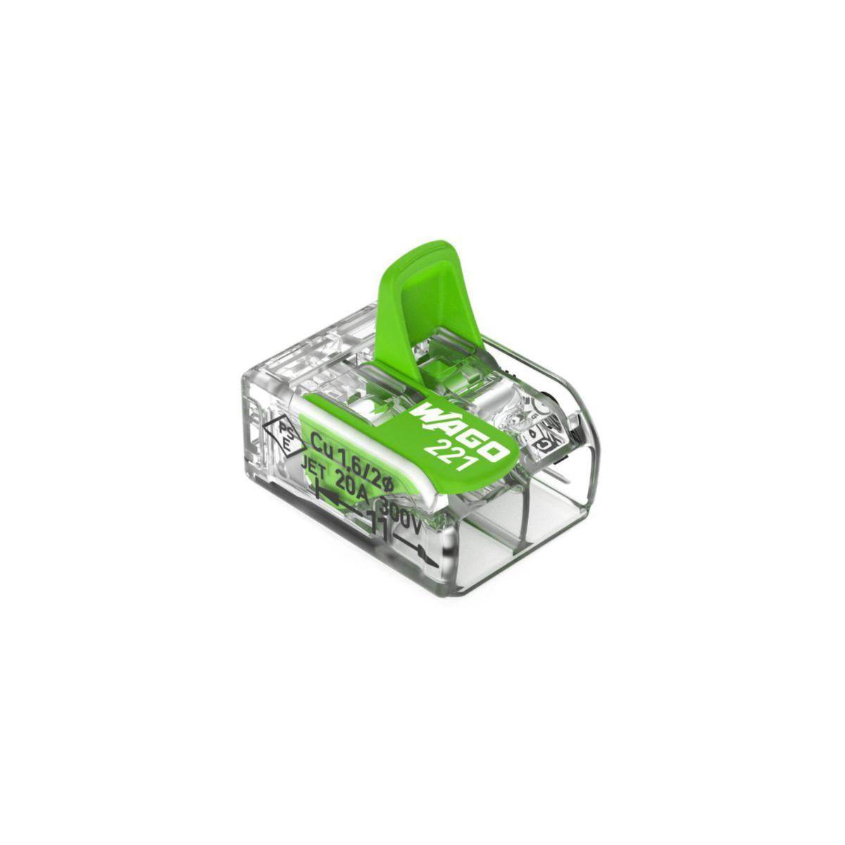 Koblingsklemme Wago Grønn 0.2 - 4mm² - 32