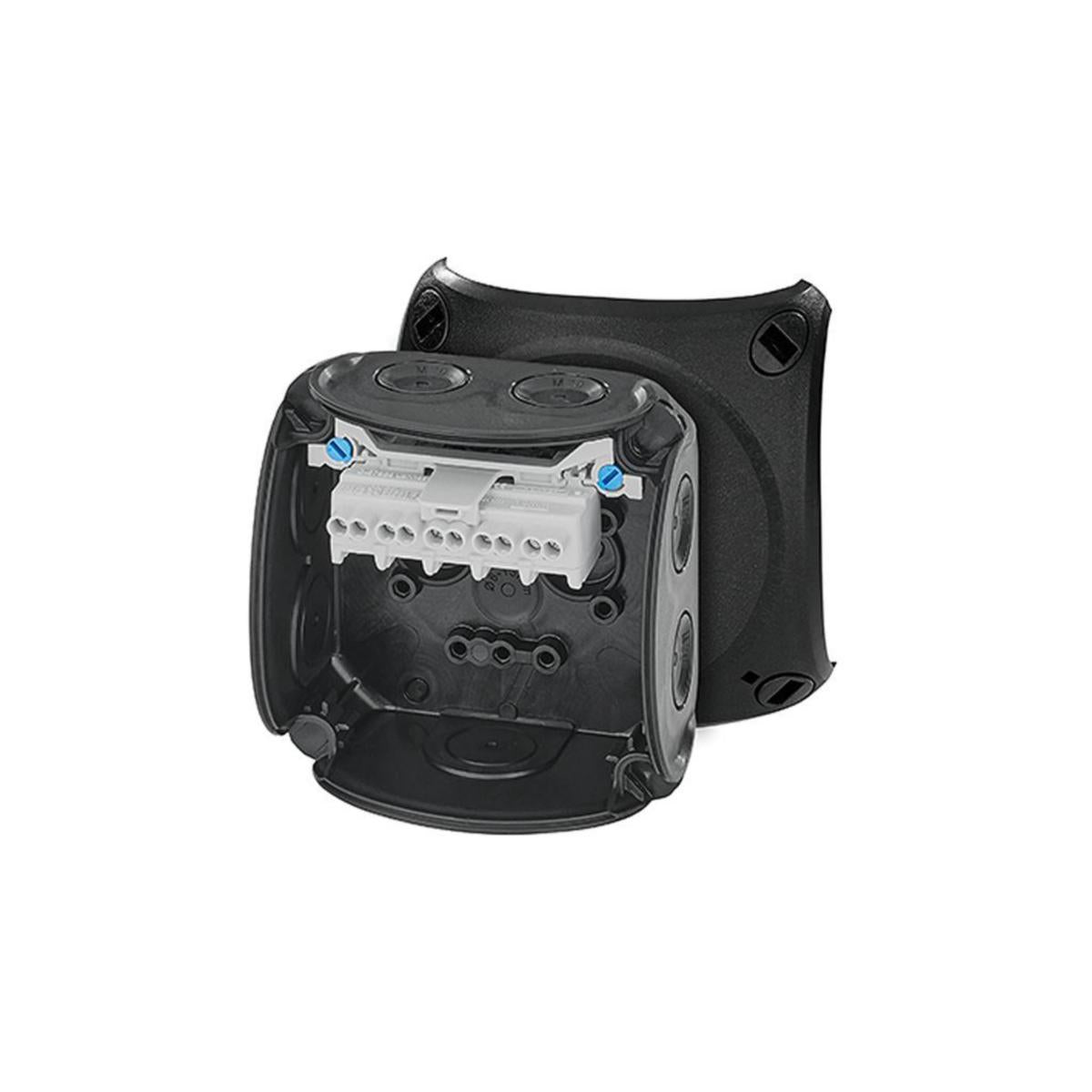 Koblingsboks DK Hensel Sort med Klemmer - HellermannTyton