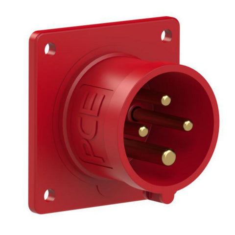 Rundstift Apparatinntak A-Collection IP44 400V innfelt m/flens - 380 - 400