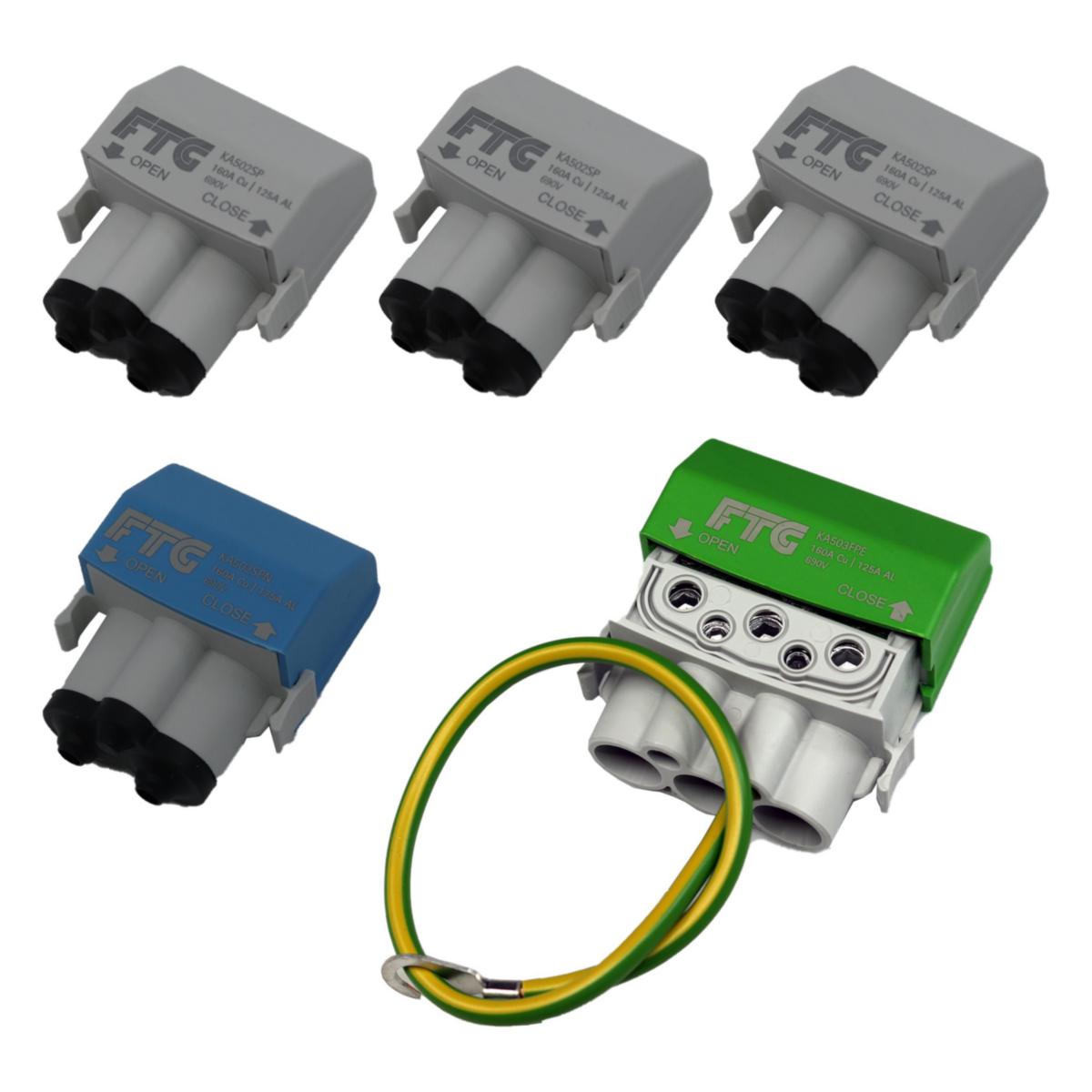 Klemmesett for veilys KA502 400V Dobbel - Stansefabrikken Products AS