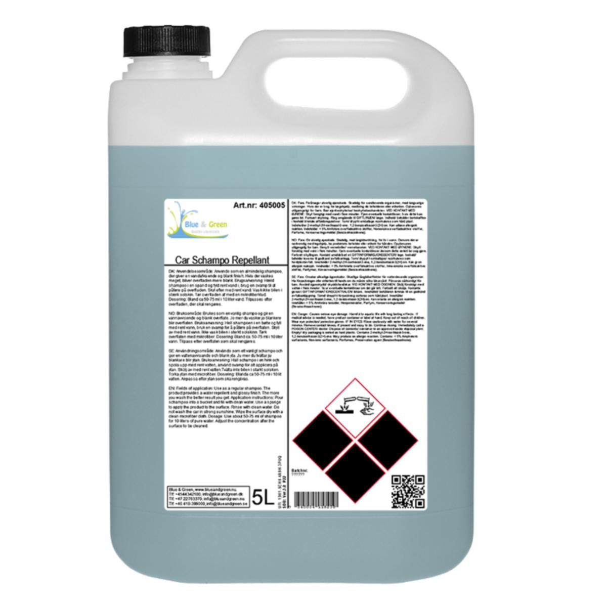 Bilsjampo BG Car Schampo Repellant - Blue & Green