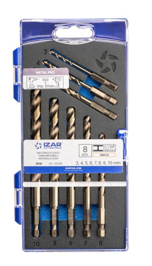 Borkassett 1616 HSSE 3-10 mm Izar