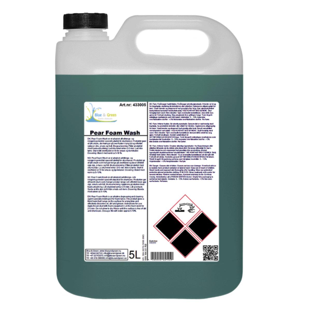 Skumrengjøring BG Pear Foam Wash - Blue & Green