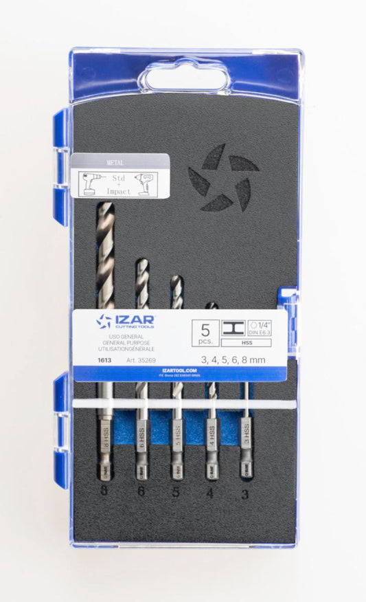 Borkassett 1613 HSS 3-8 mm Izar
