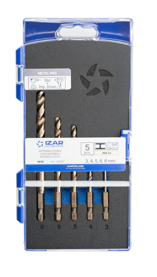 Borkassett 1616 HSSE 3-8 mm Izar