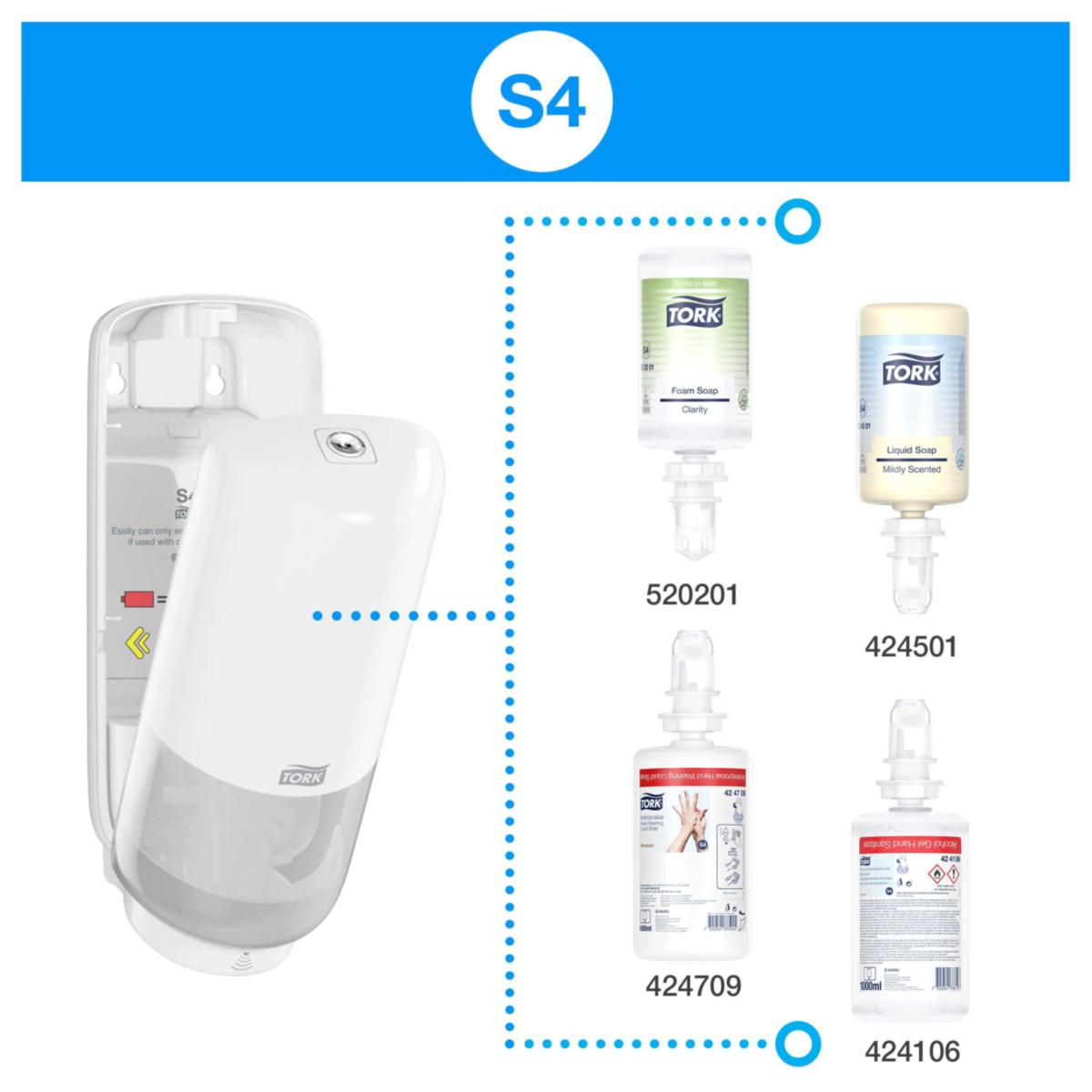 Dispenser håndhygiene Tork S4