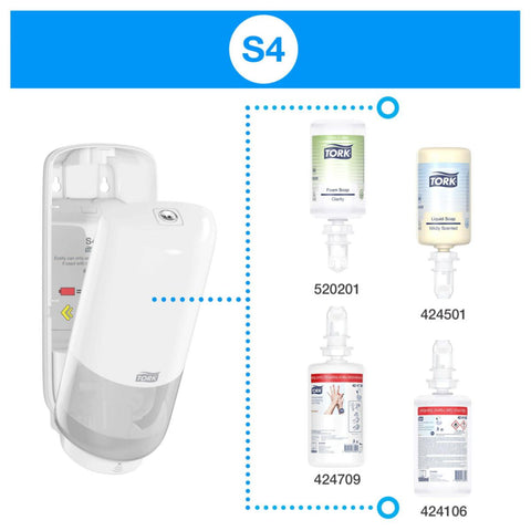 Dispenser håndhygiene Tork S4