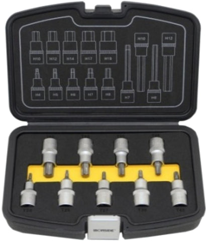 Bitspipesett Ironside Torx 1/2" Korte