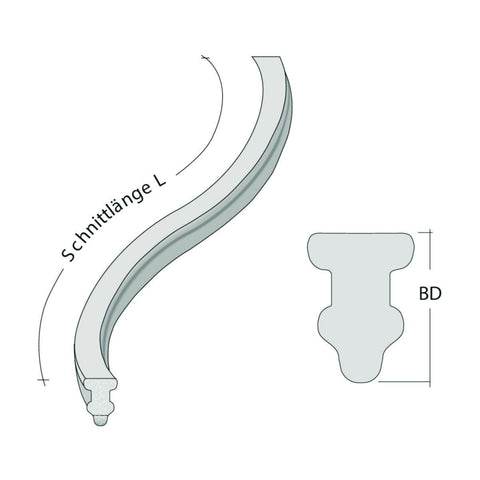 Betonglist Ål XS Lengde 80cm