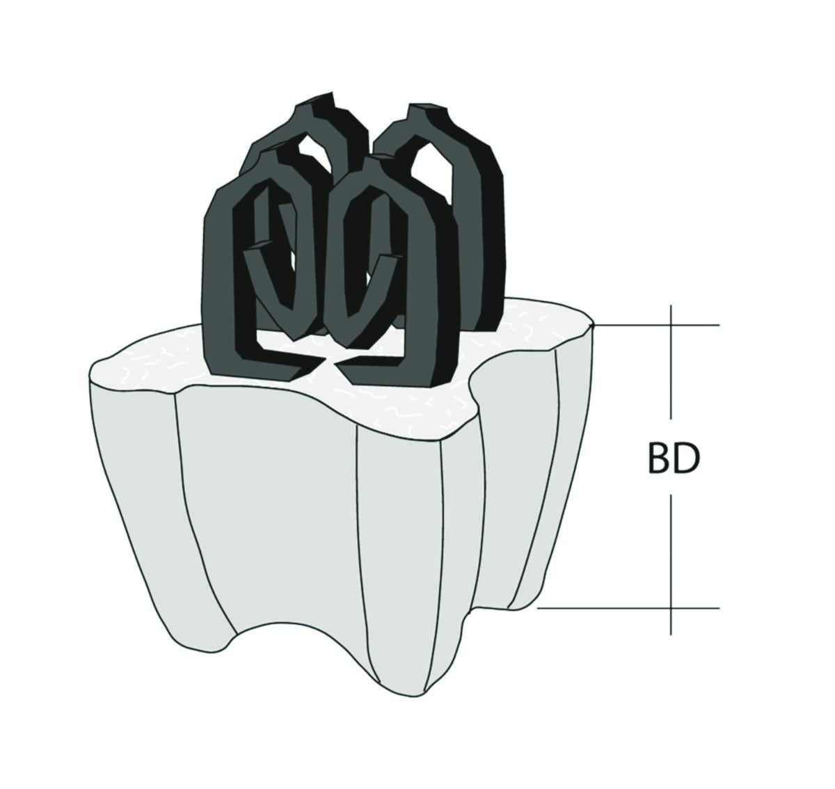 Betongstol m/klips 8-12 mm jern GB 4-P
