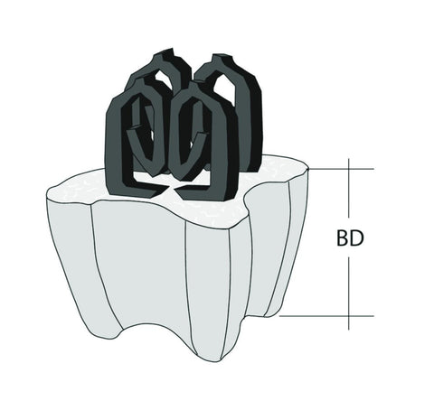 Betongstol m/klips 8-12 mm jern GB 4-P