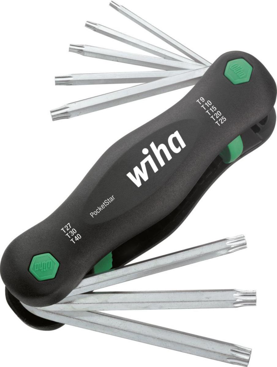 Nøkkelsett Wiha Foldbar T9-40