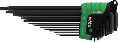 Vinkelnøkkelsett Wiha ErgoStar Torx kulehode