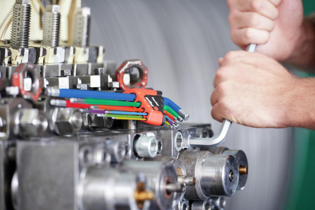 Vinkelnøkkelsett Wiha ErgoStar 6kt kulehode