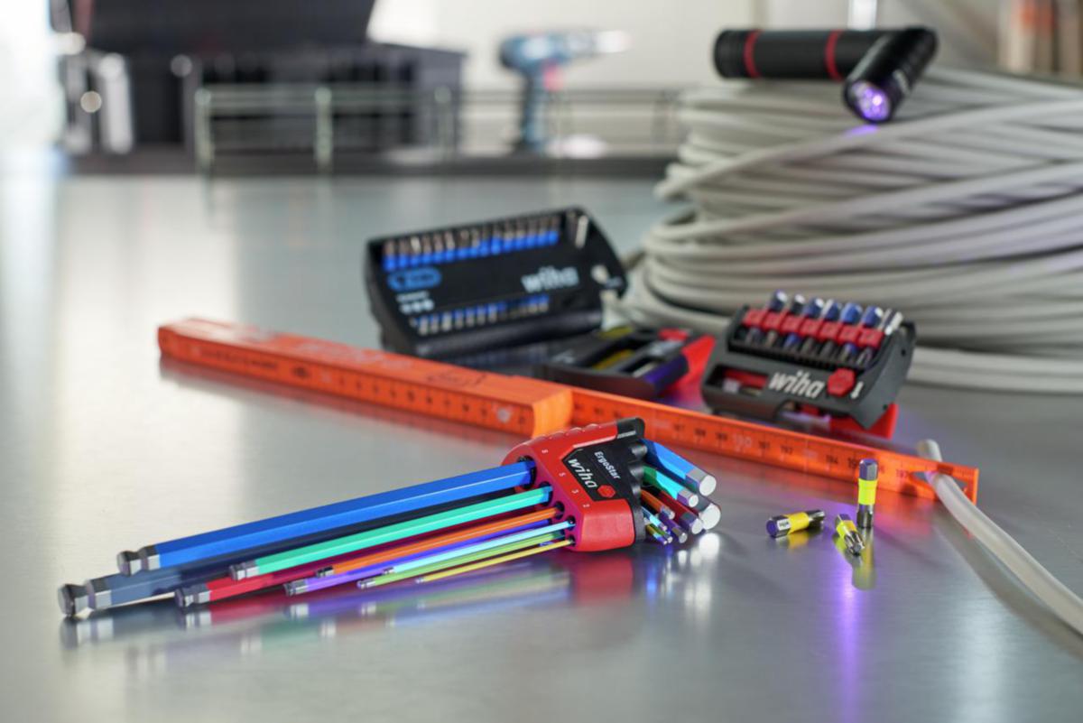 Vinkelnøkkelsett Wiha ErgoStar 6kt kulehode