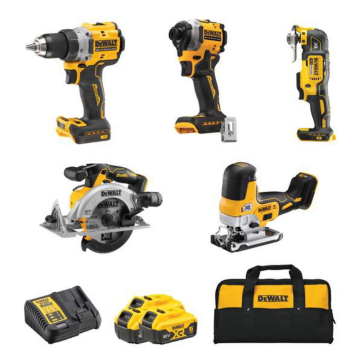 Kombipakke 18V DCK502P3-QW DeWalt 3x5.0Ah (72363702)