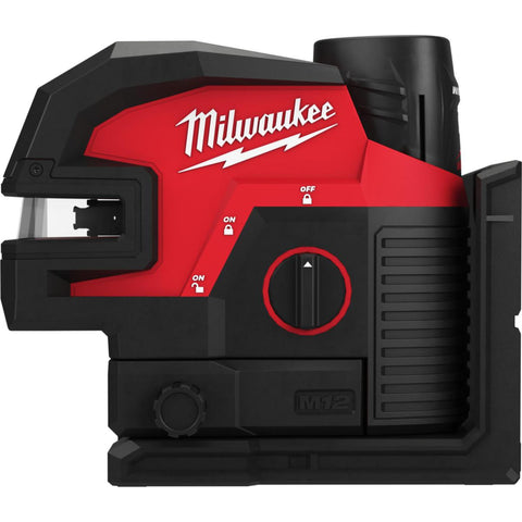 Krysslaser Milwaukee M12 CLL4P-301C