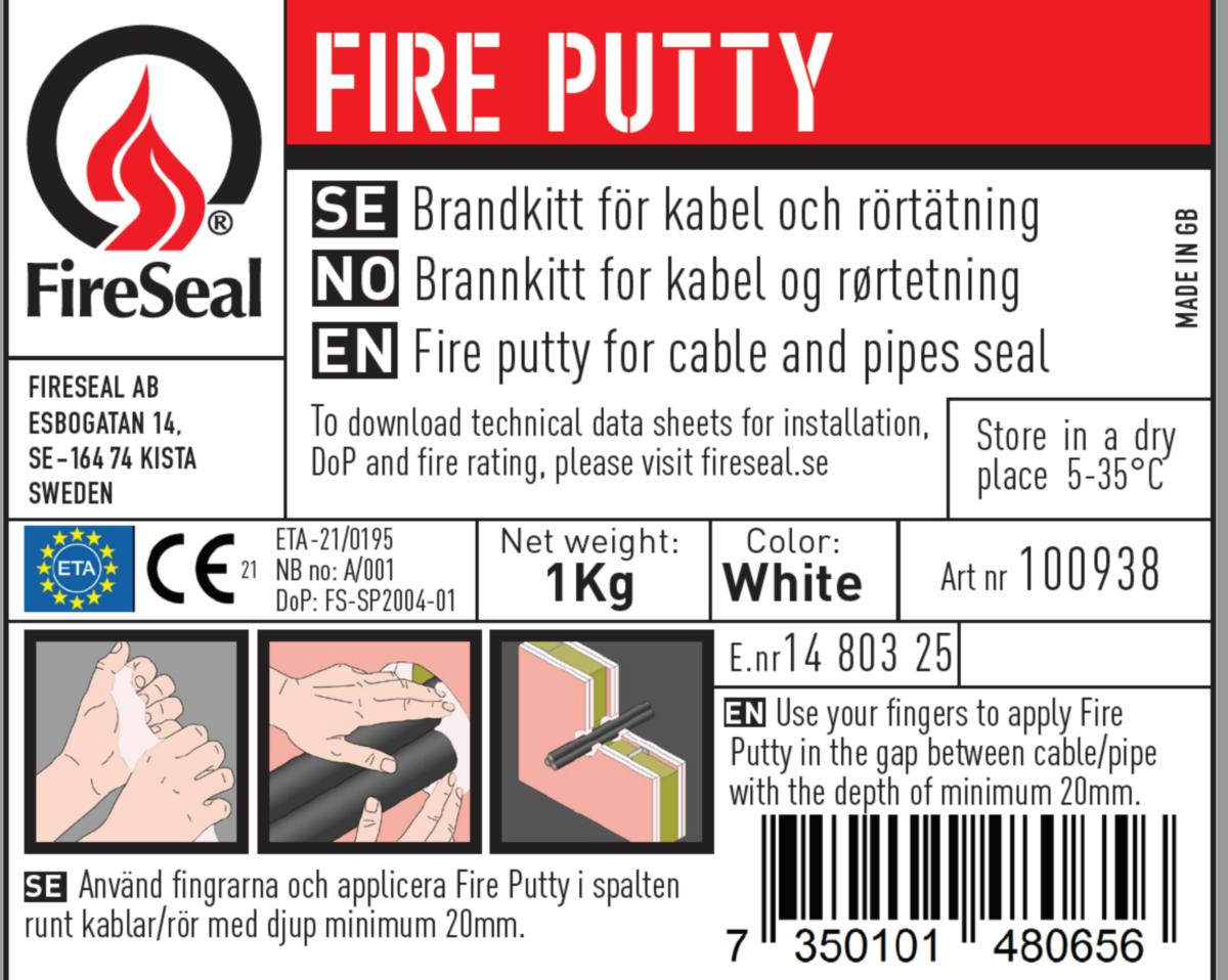 Brannkitt FireSeal Fire Putty