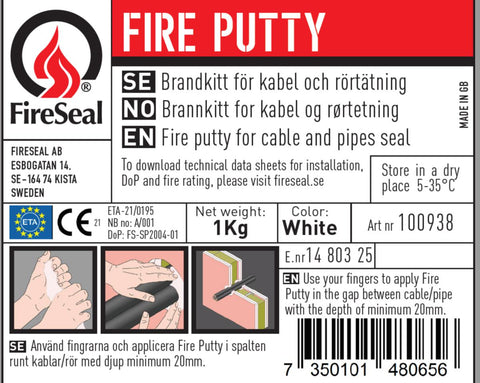 Brannkitt FireSeal Fire Putty