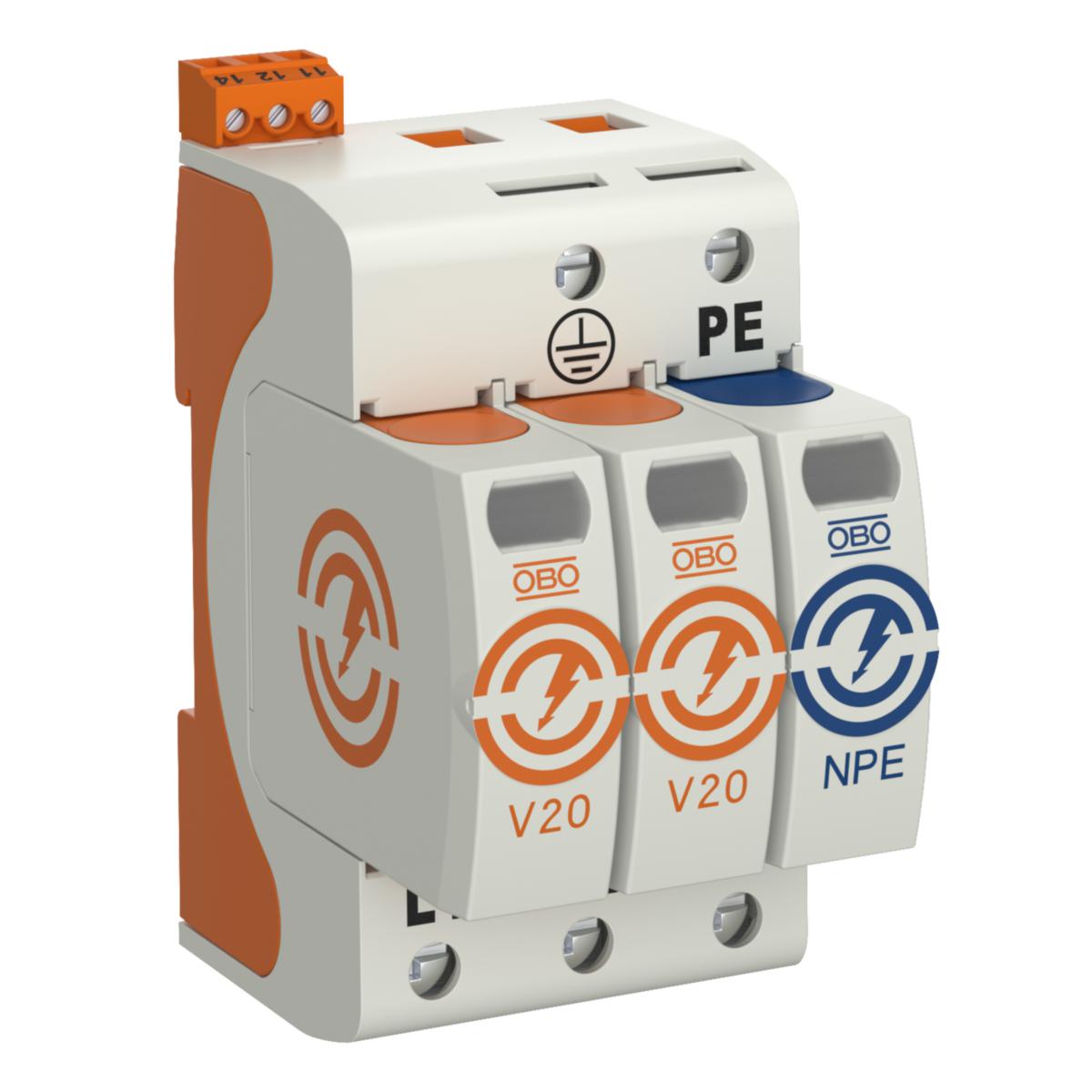 Overspenningsavleder V20 m/Hjelpekontakt - 280
