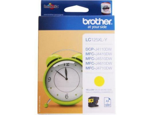 Blekk LC125XLY Brother gul