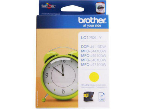 Blekk LC125XLY Brother gul