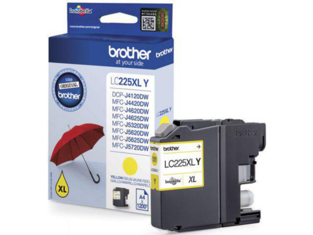 Blekk LC225XLY HC  Brother gul