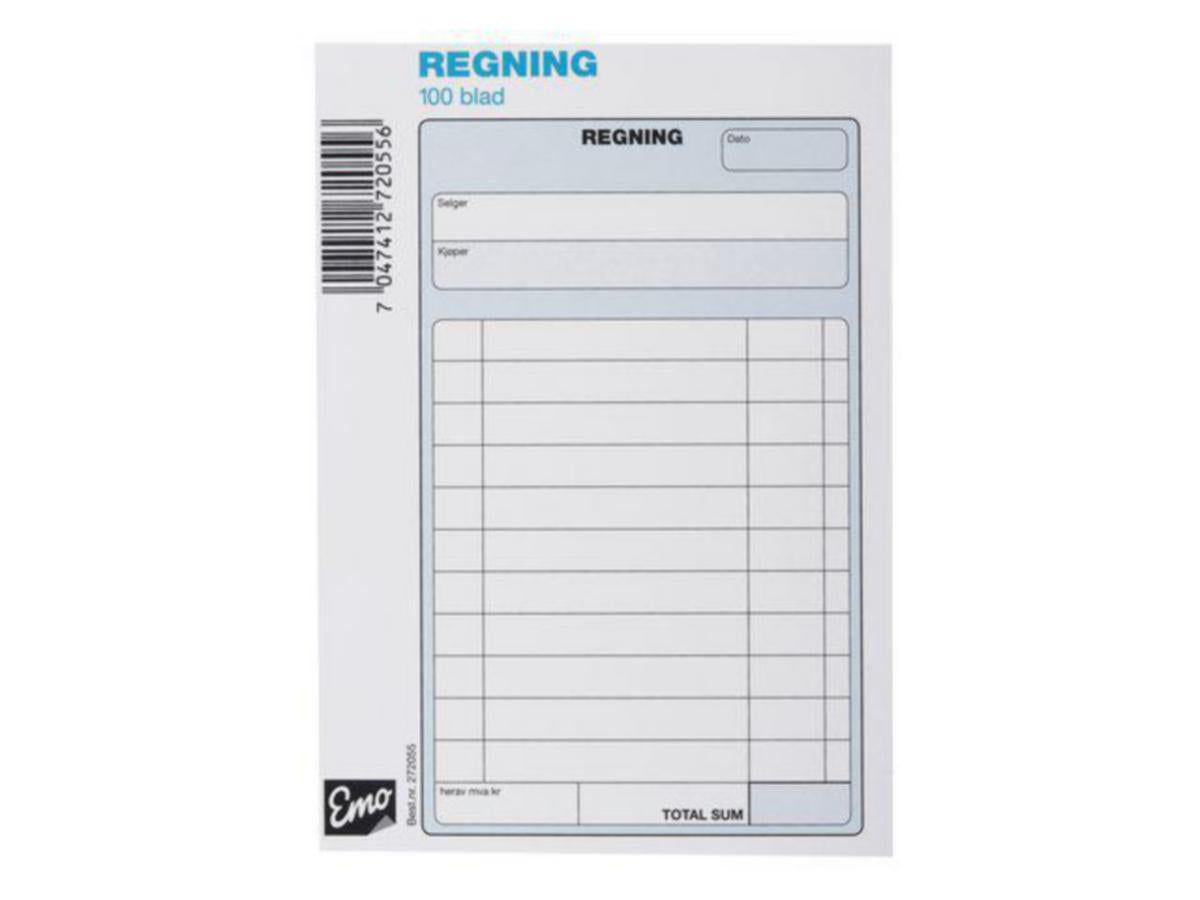 Regningsblokk Emo