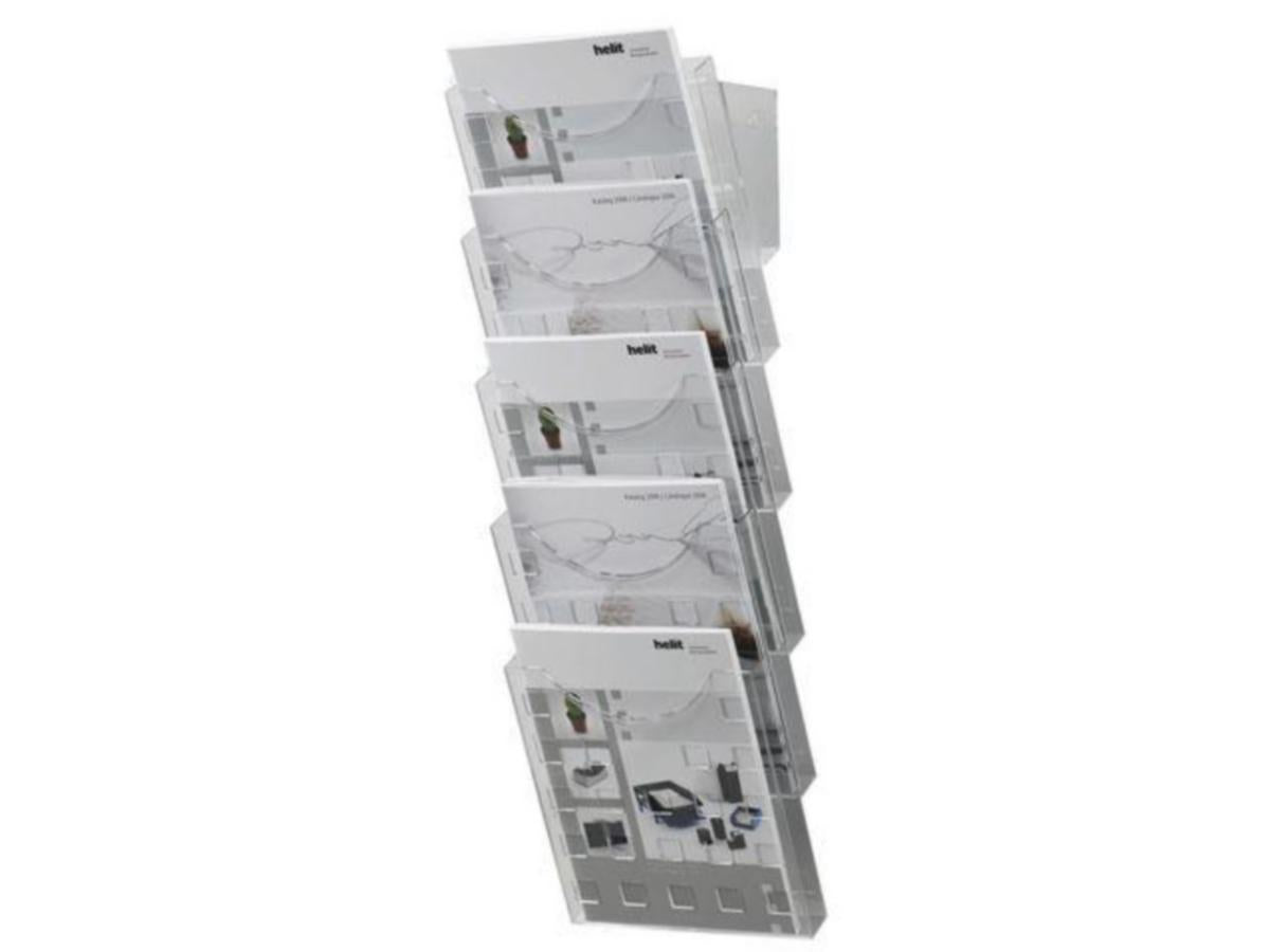 Brosjyrestativ veggmodell Helit A4