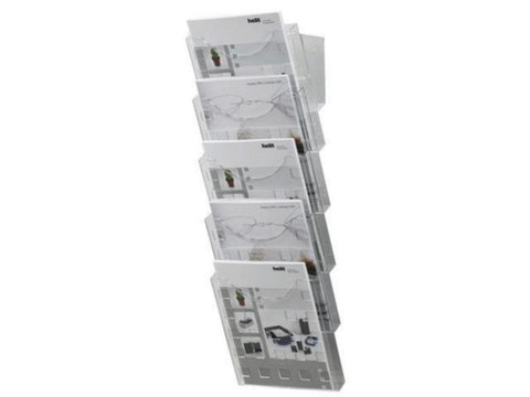 Brosjyrestativ veggmodell Helit A4