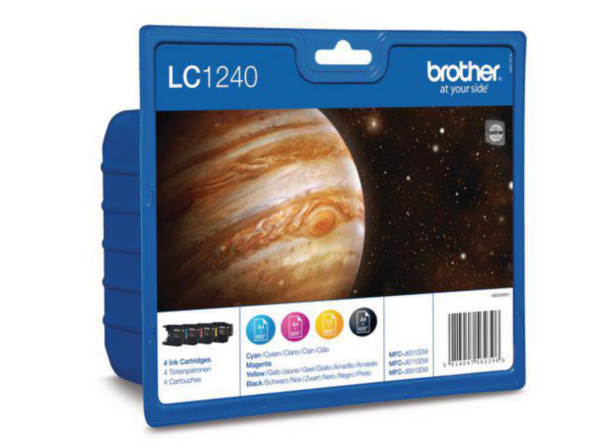 Blekk 1240CMYK Brother multipakke