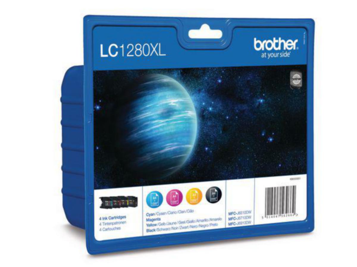 Blekk 1280XLCMYK Brother multipakke