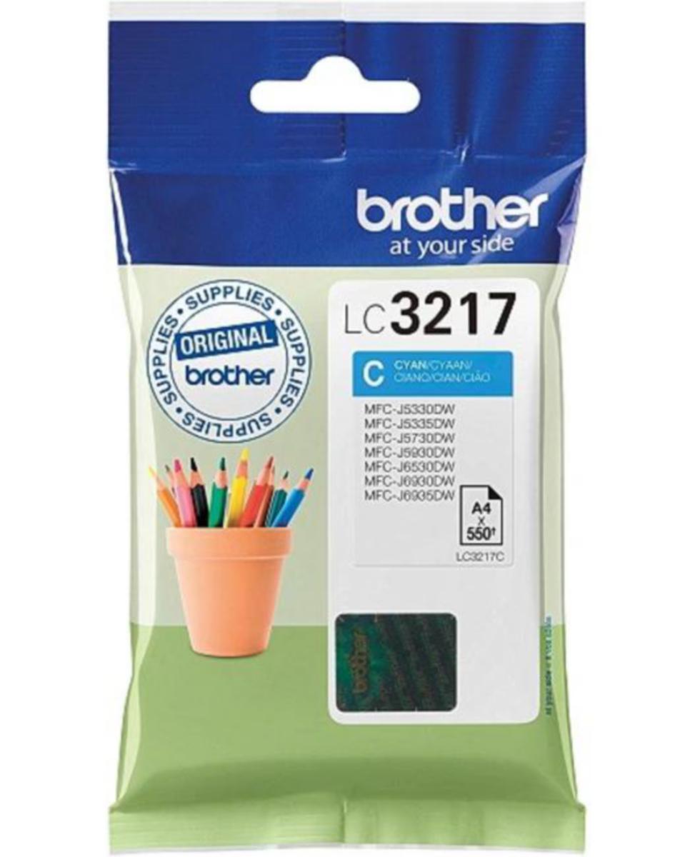 Blekk LC3217 C  Brother blå