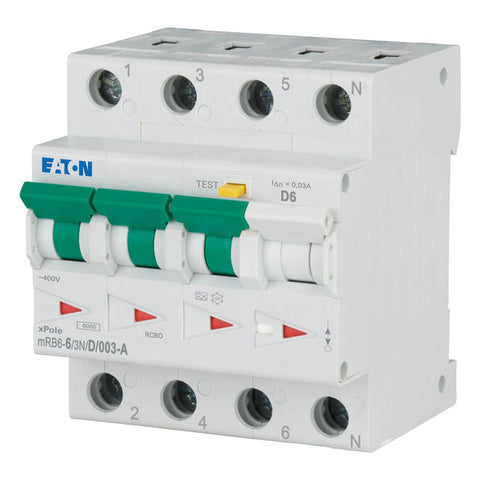 Jordfeilautomater Eaton Xpole 3pol+N 400 V - 32