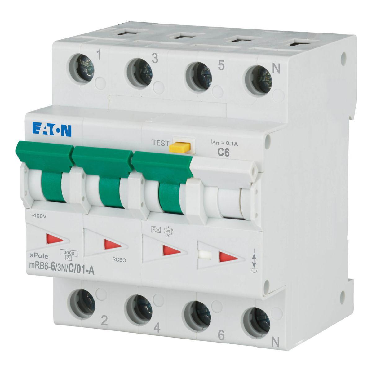 Jordfeilautomater Eaton Xpole 3pol+N 400 V - 32
