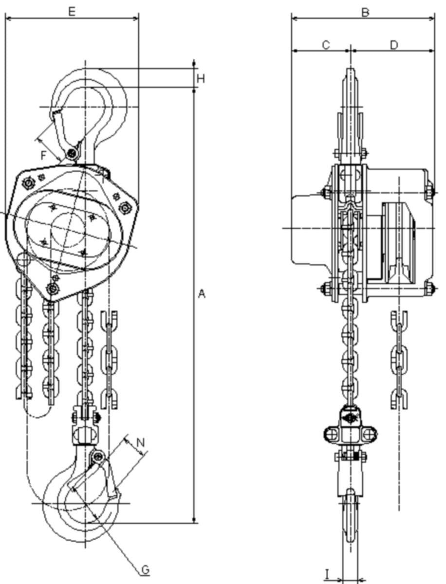 Kjettingtalje Elephant C21