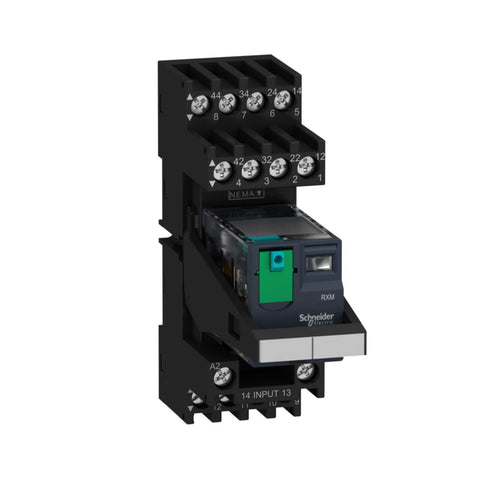 RXM relé m/sokkel 12A 24VDC - 10