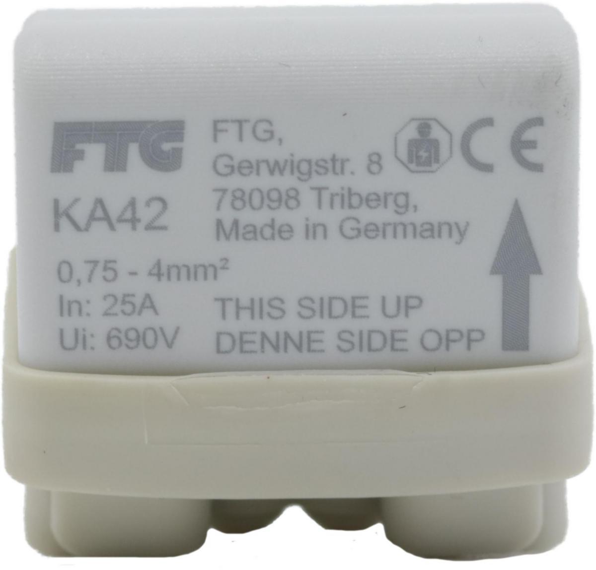 Koblingsklemme 2x0,75-4mm² Cu IP44 - 25
