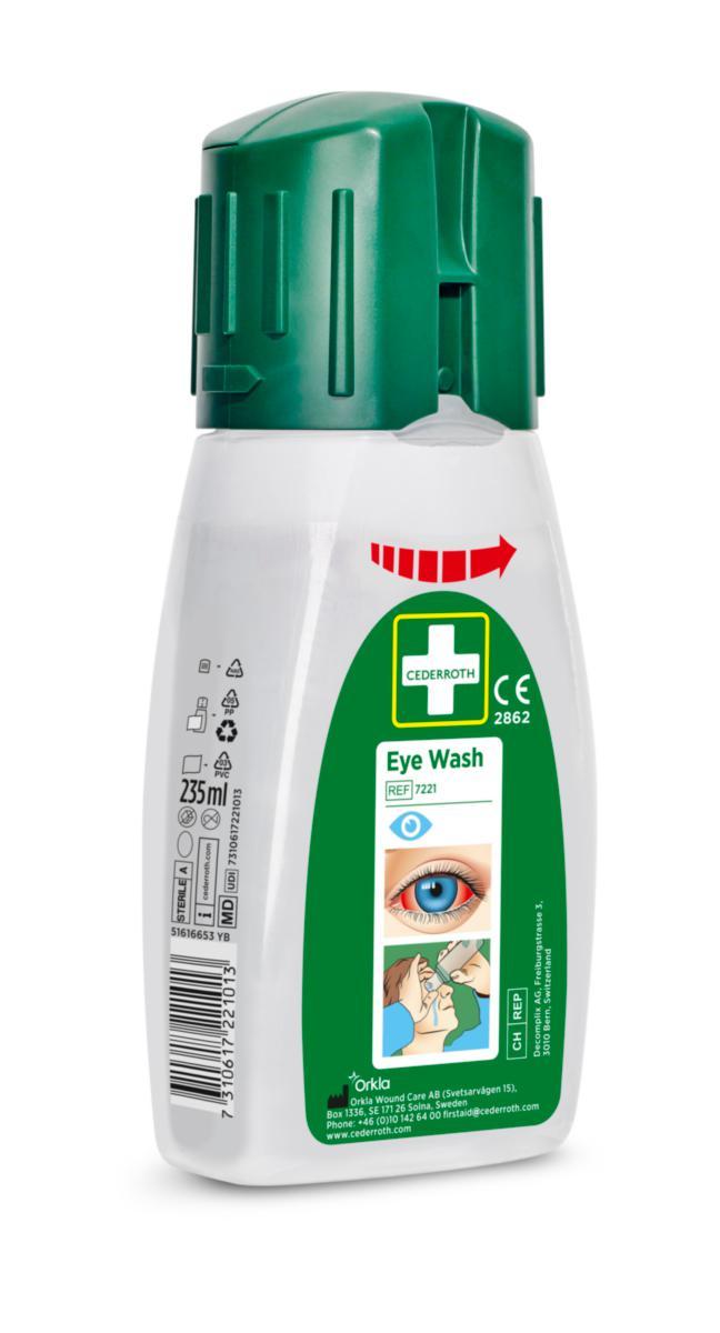 Øyeskylleflaske Cederroth 235ml 0,9% NK