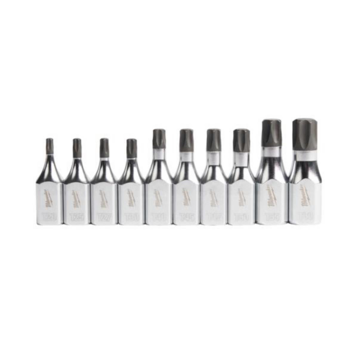 Bitspipesett Milwaukee Torx 3/8 10pk