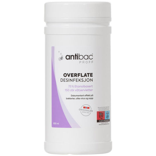 Våtserviett antibac® 75% Overflatedesinfeksjon