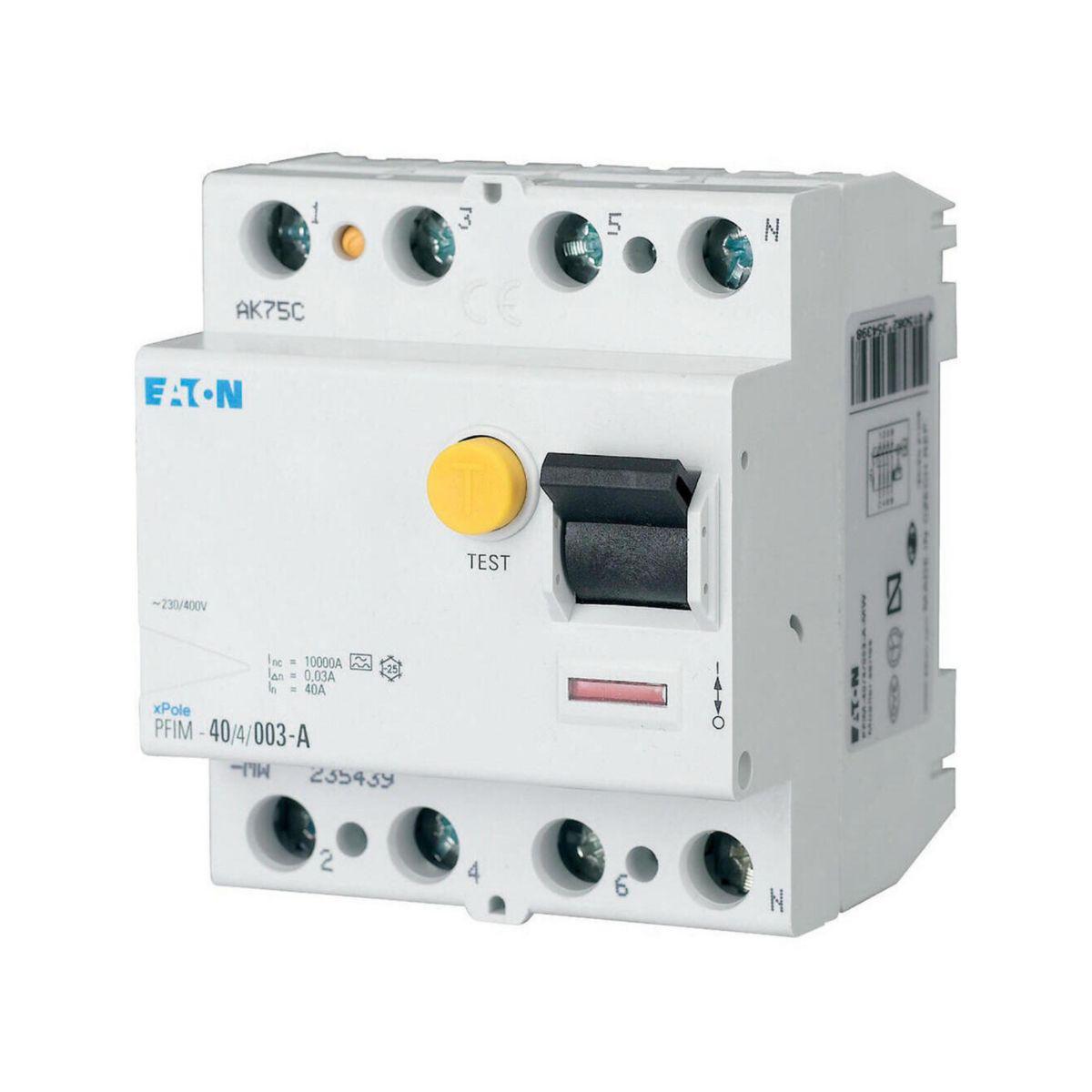 Jordfeilbrytere Eaton Xpole PFIM-A - 230