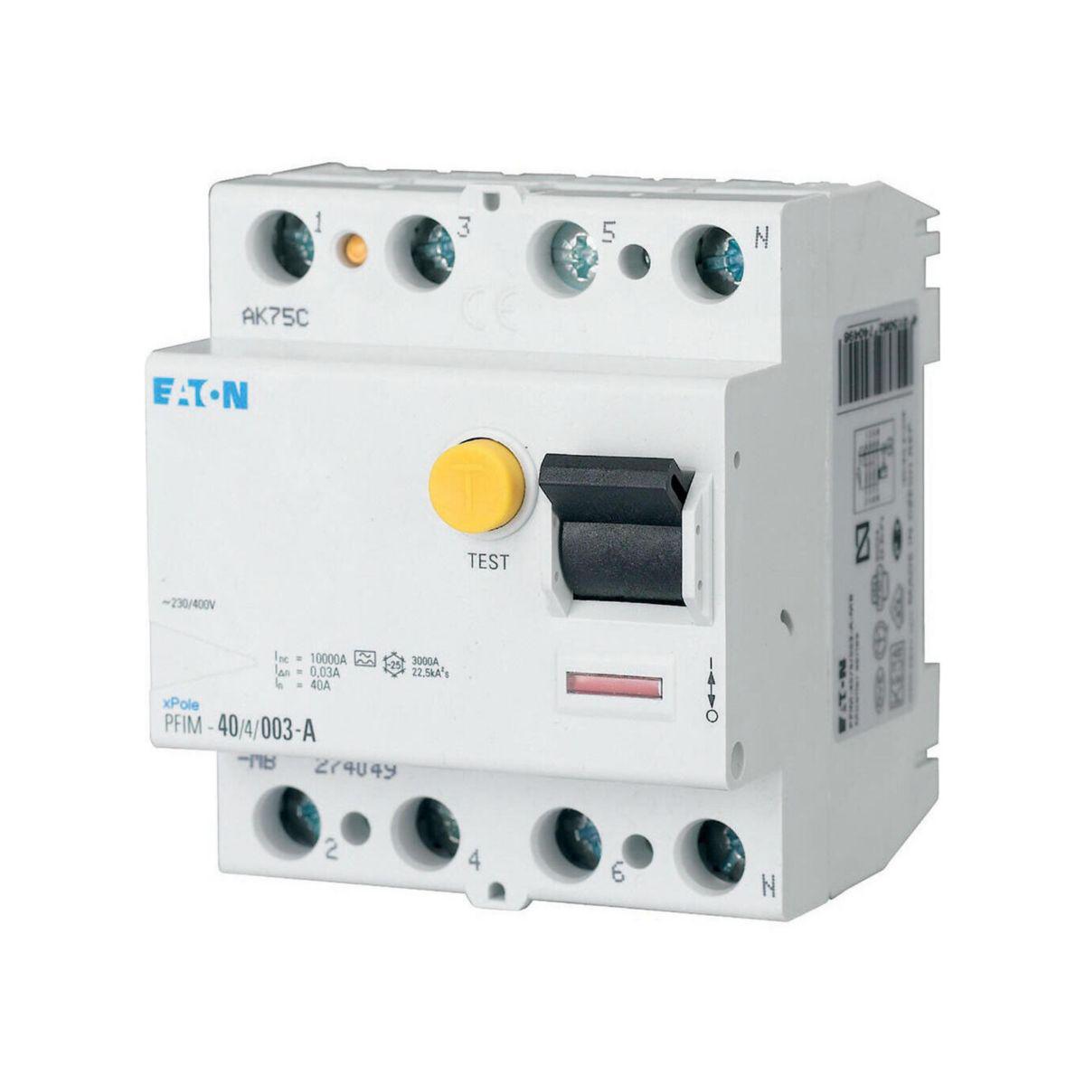 Jordfeilbrytere Eaton Xpole PFIM-G/A - 400