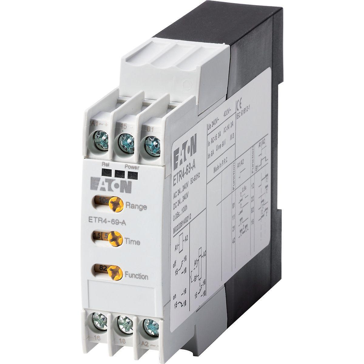 Tids og multifunksjons relé ETR4, Schneider - 3