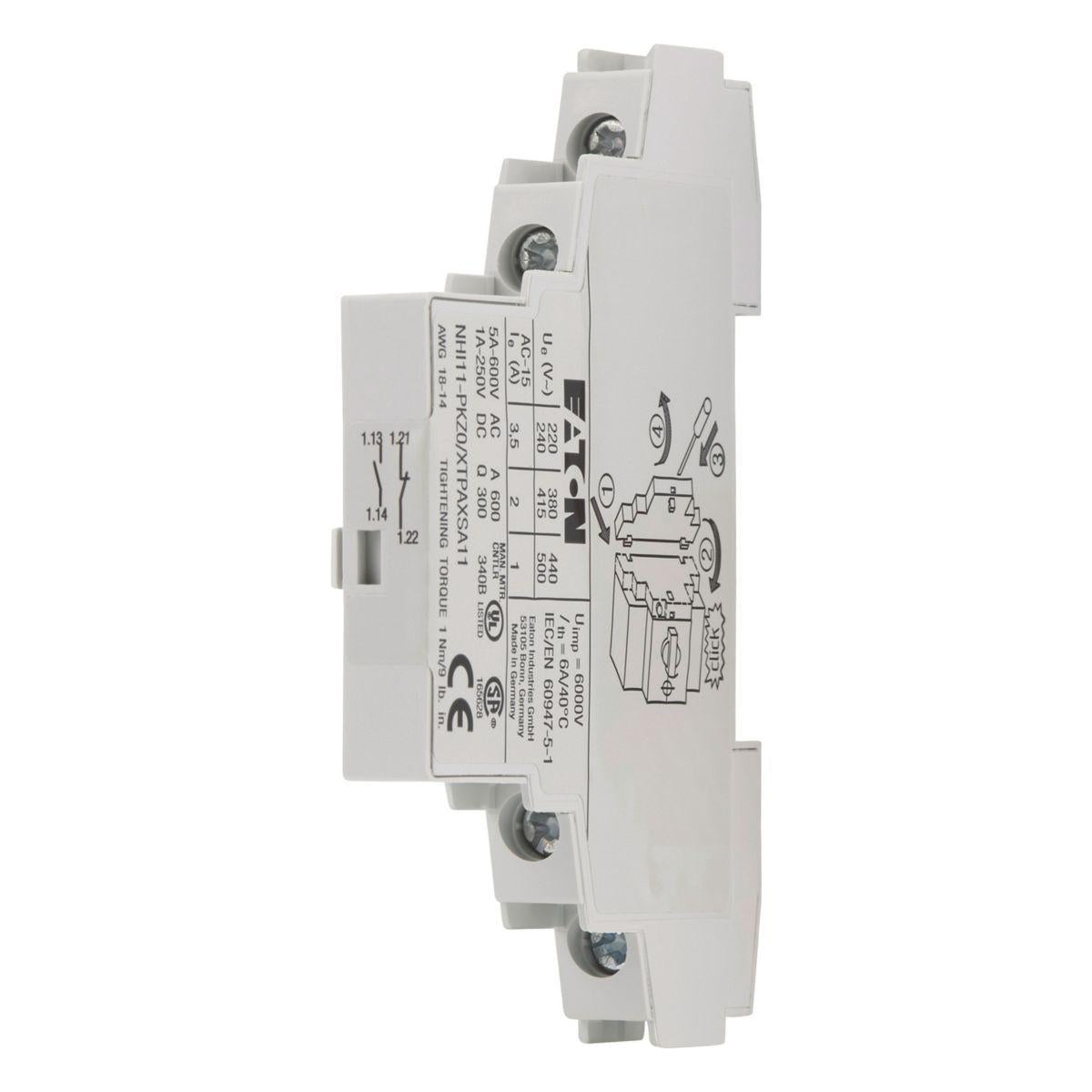 Hjelpekontakter Eaton Electric for PKZ0