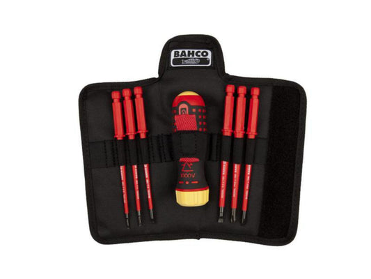 Skralleskrutrekkersett Bahco, 7 deler