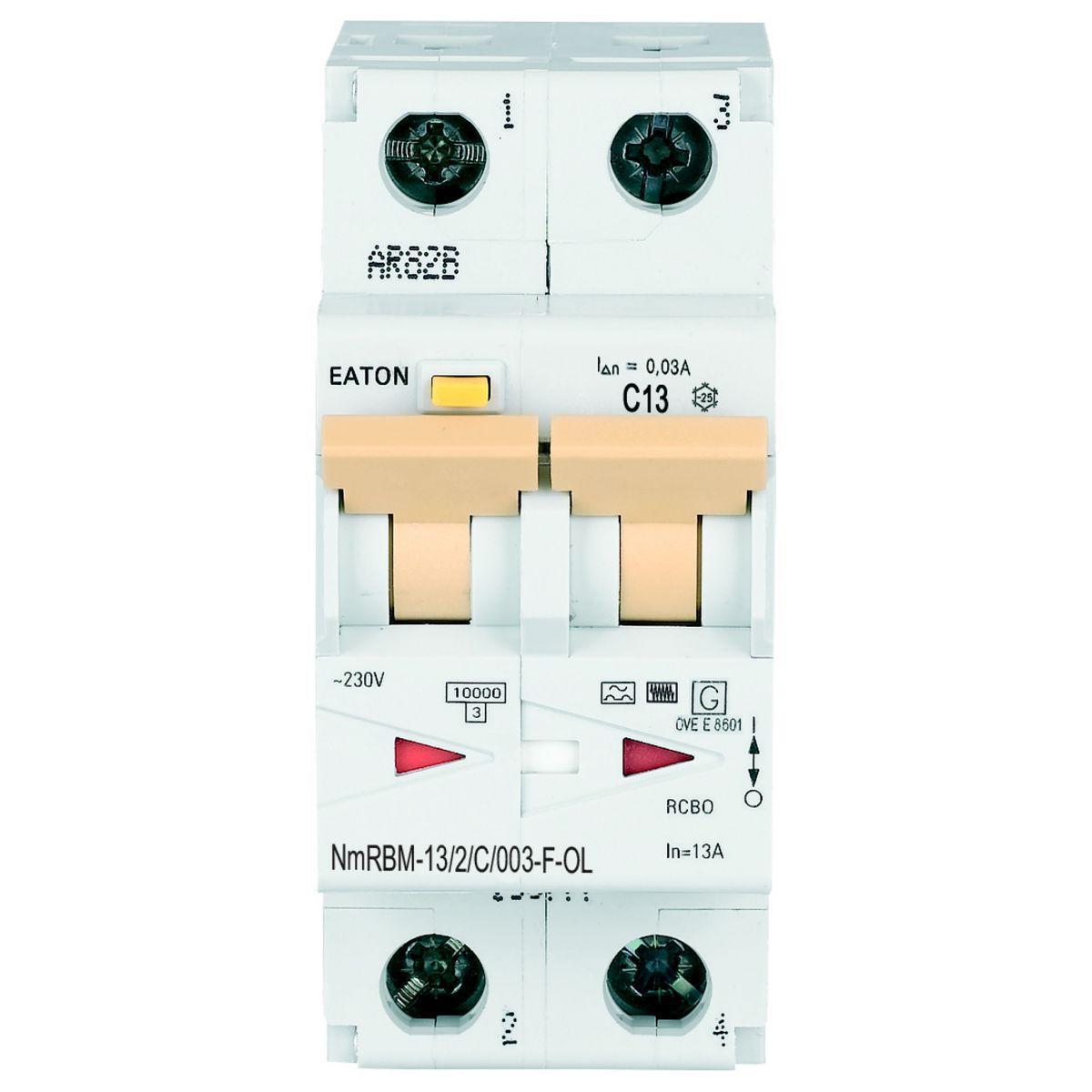 Jordfeilautomat Type F 2P NmRBM Karakteristikk C - 6