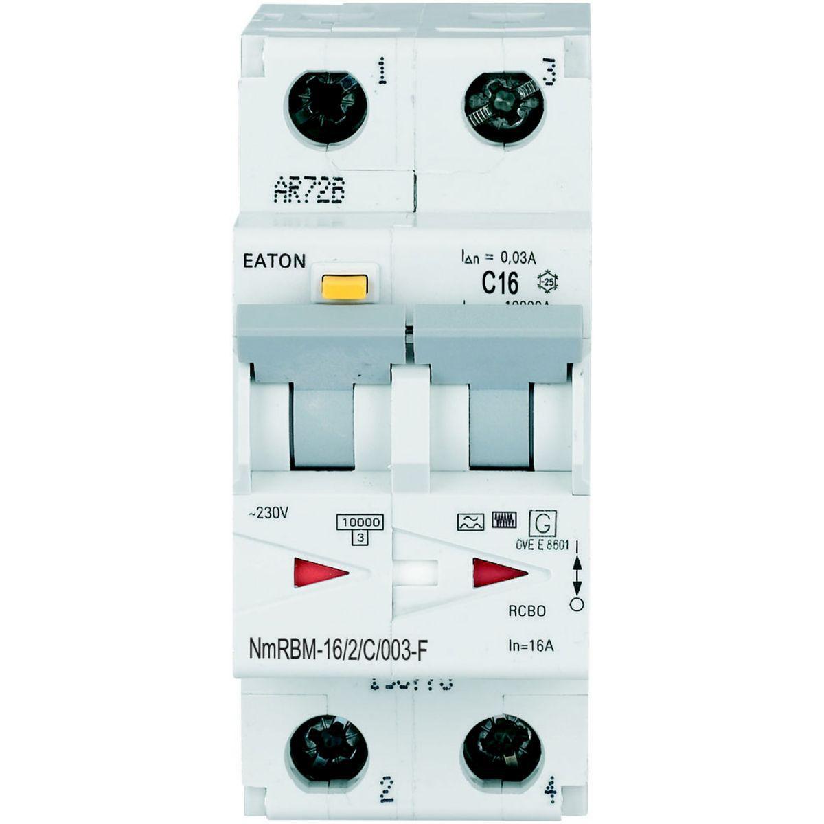 Jordfeilautomat Type F 2P NmRBM Karakteristikk C - 6