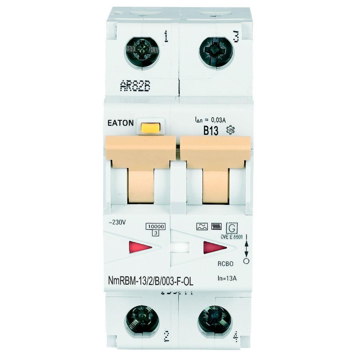 Jordfeilautomat Type F 2P NmRBM Karakteristikk B - 10