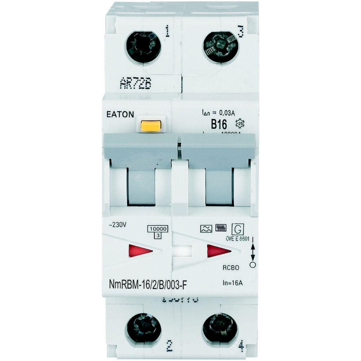 Jordfeilautomat Type F 2P NmRBM Karakteristikk B - 10
